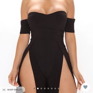 Fashion Nova Jordan High Slit Jumpsuit 
